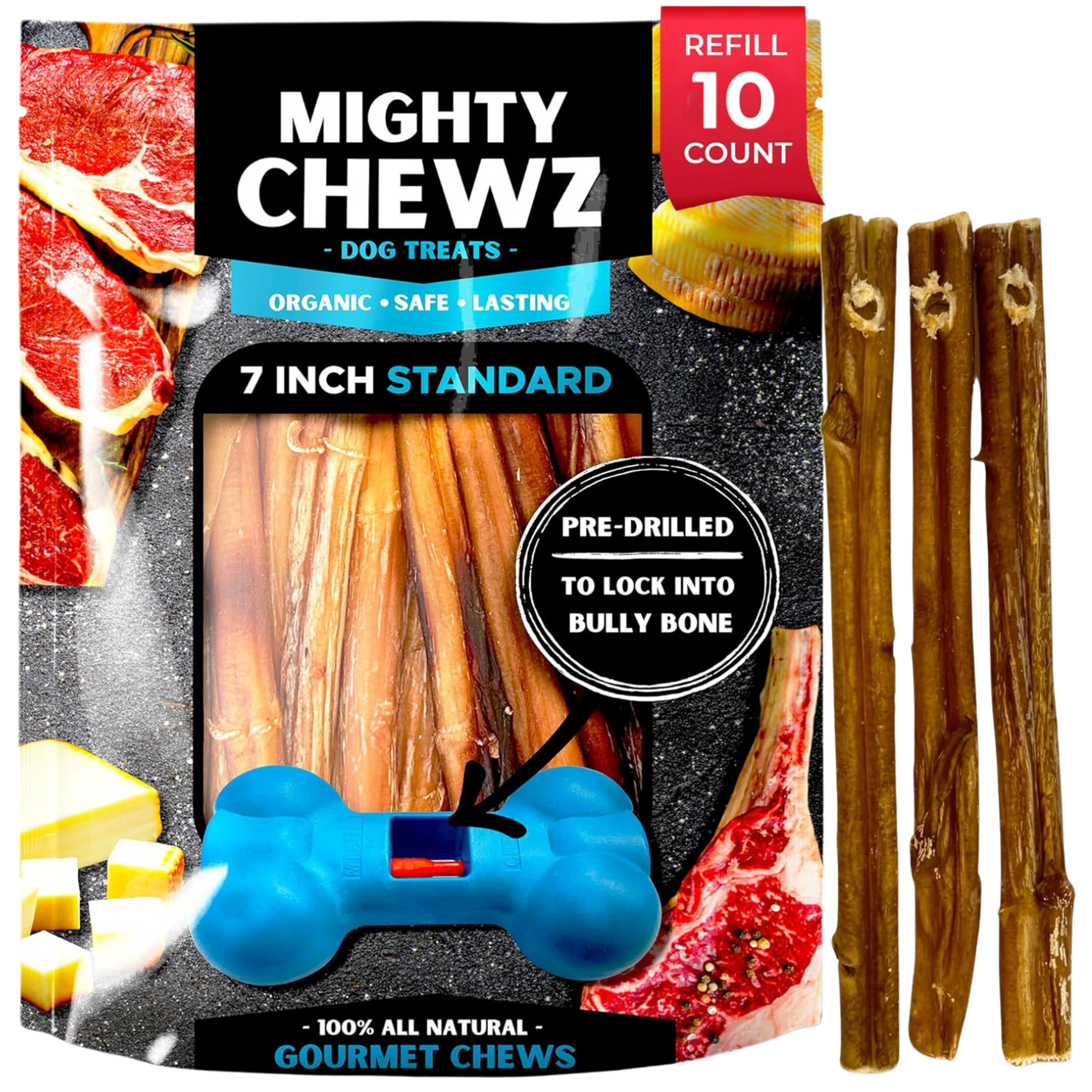 7" Standard Bully Sticks - Refill Pack